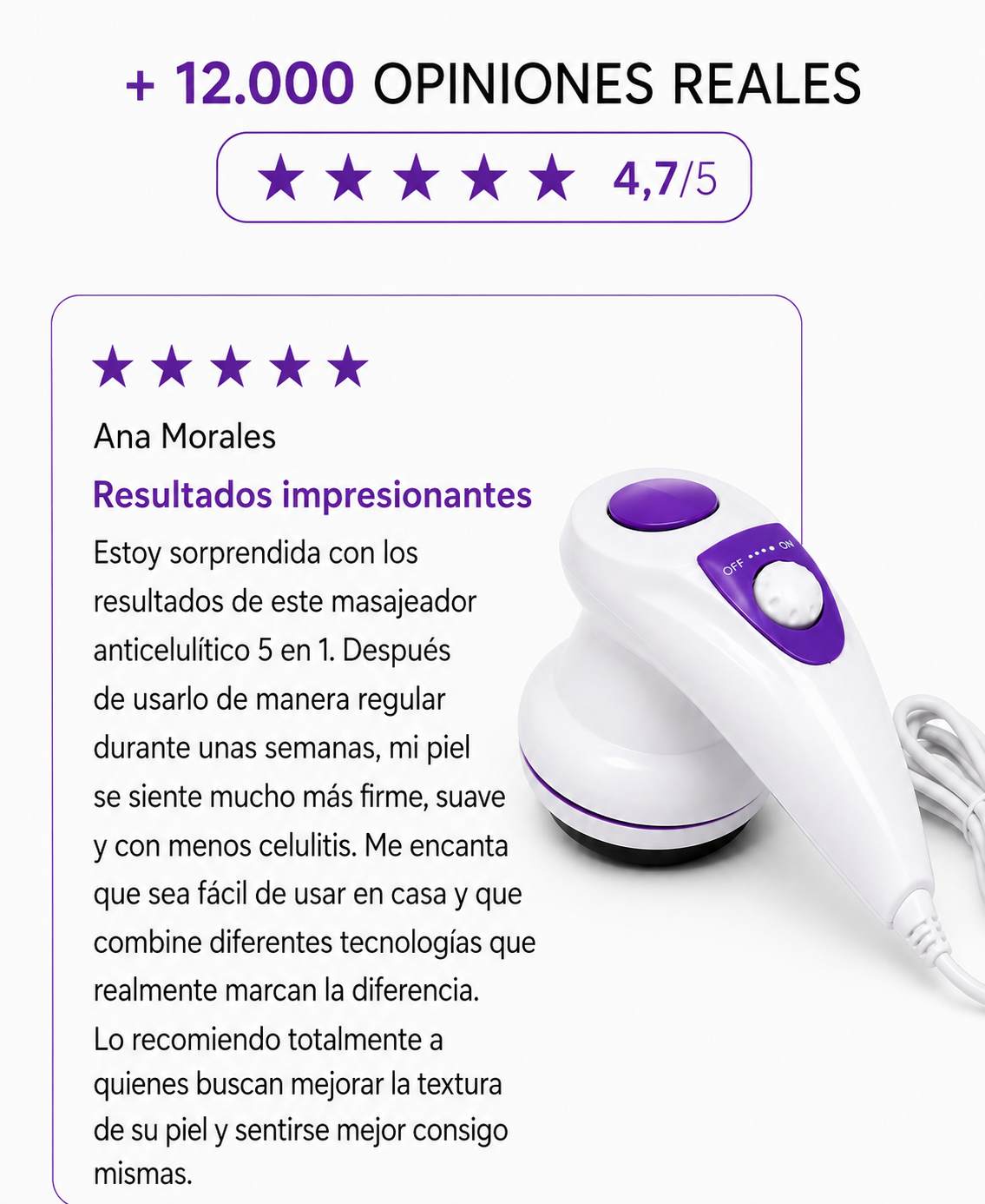 Masajeador Anticelulítico 5 en 1